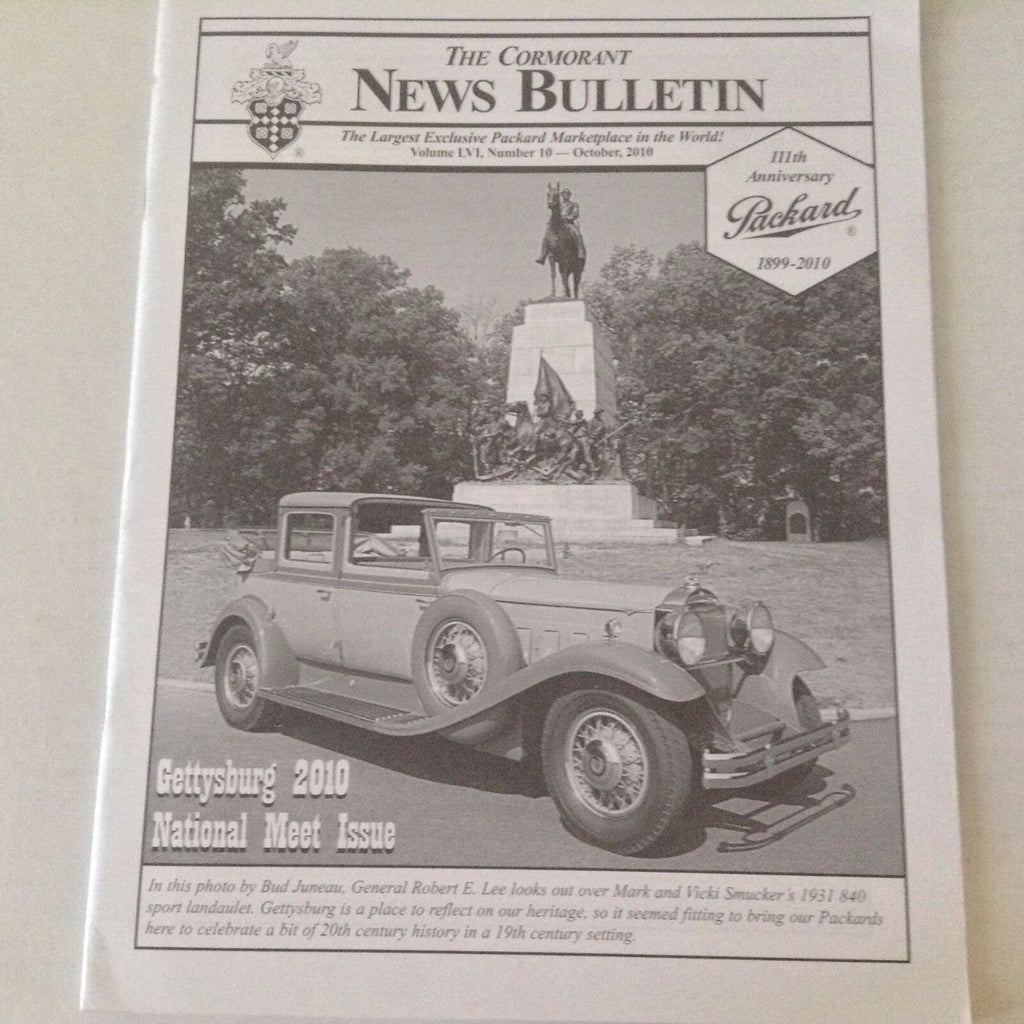 Cormorant Bulletin Magazine Gettysburg 2000 Nats October 2010 052917nonrh