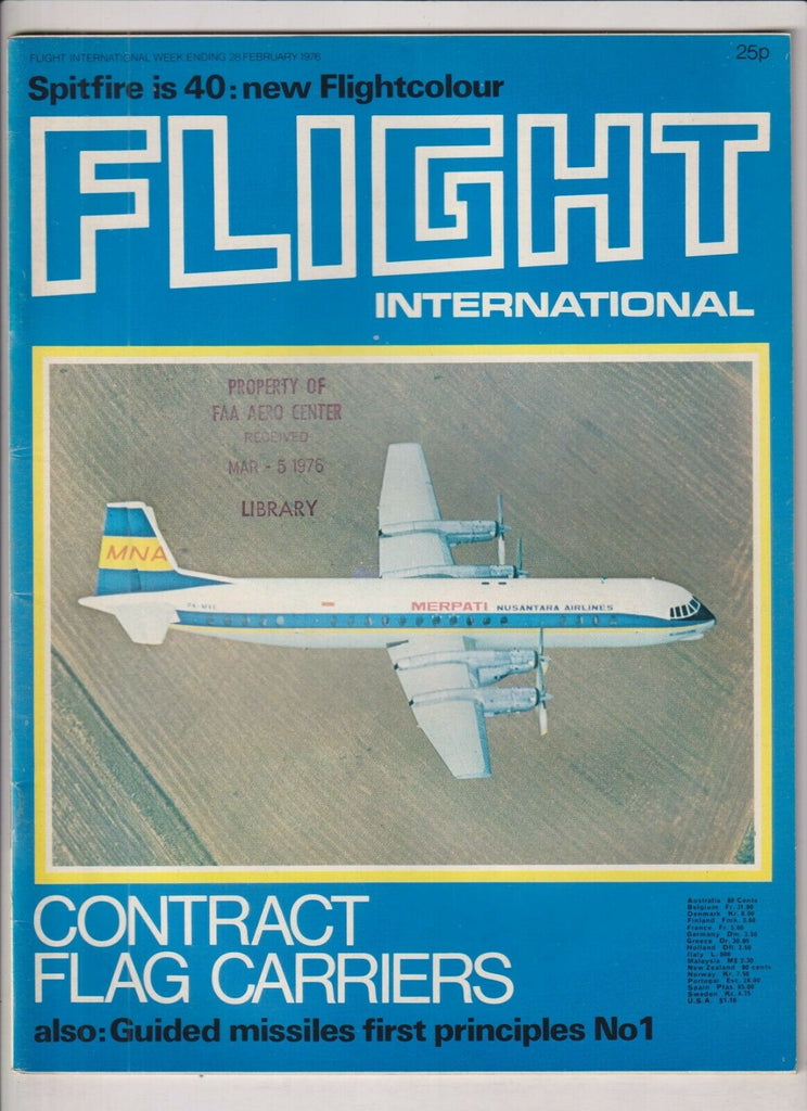 Flight International Mag Contract Flag Carriers February 28, 1976 022420nonr