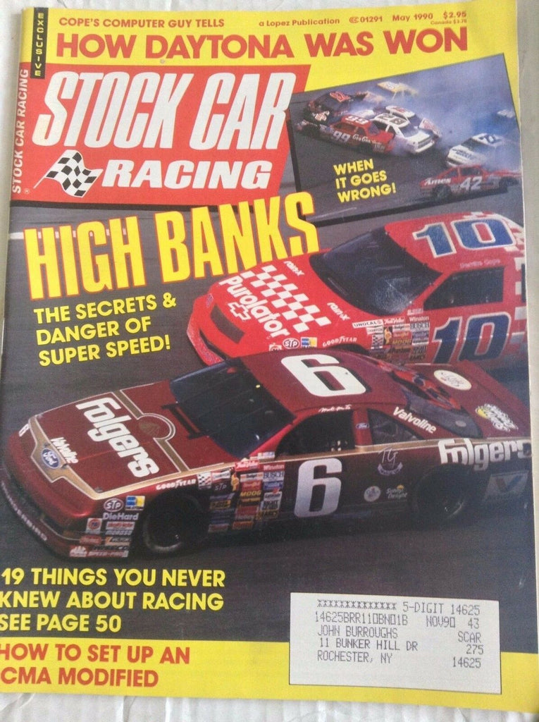 Stock Car Racing Magazine High Banks ICMA Mods May 1990 040717NONRH
