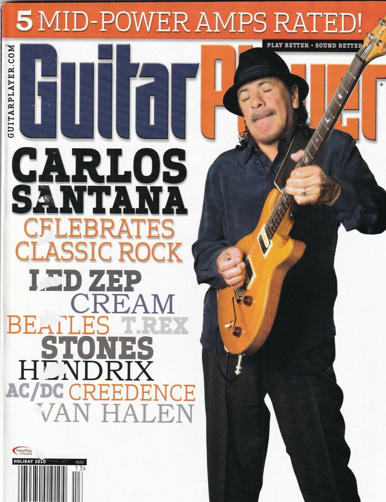 Guitar Player Magazine Carlos Santana Led Zeppelin Cream Holiday 2010 100219nonr
