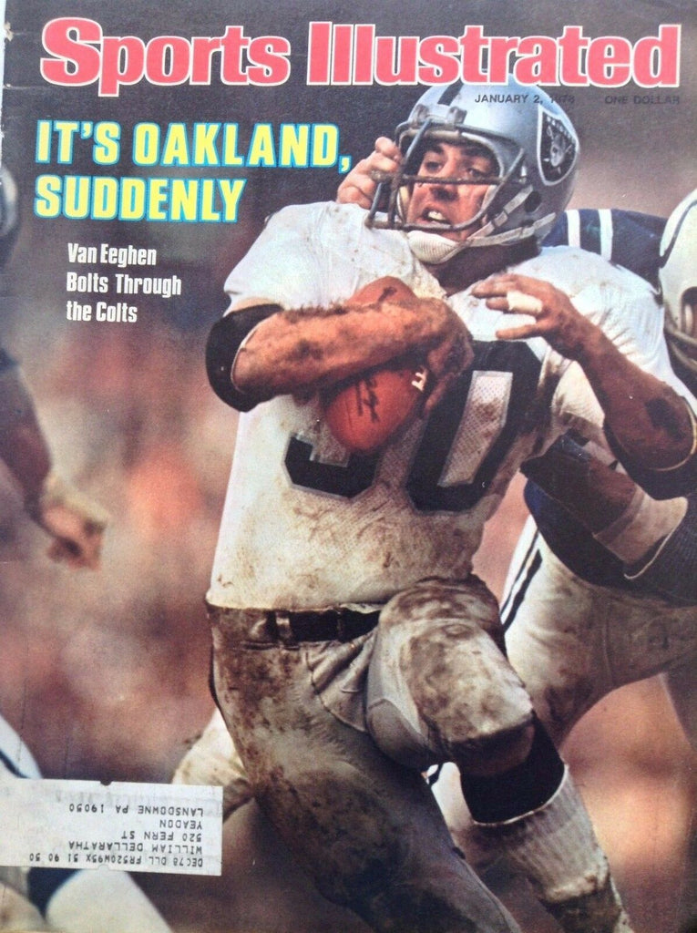 Sports Illustrated Magazine Raiders Van Eeghen January 2, 1978 091417nonrh3