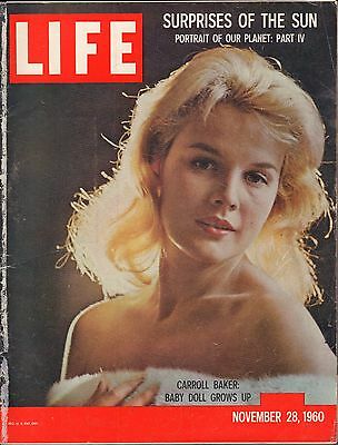 Life Magazine November 28 1960 Birthday Carroll Baker Gd 060716DBE2