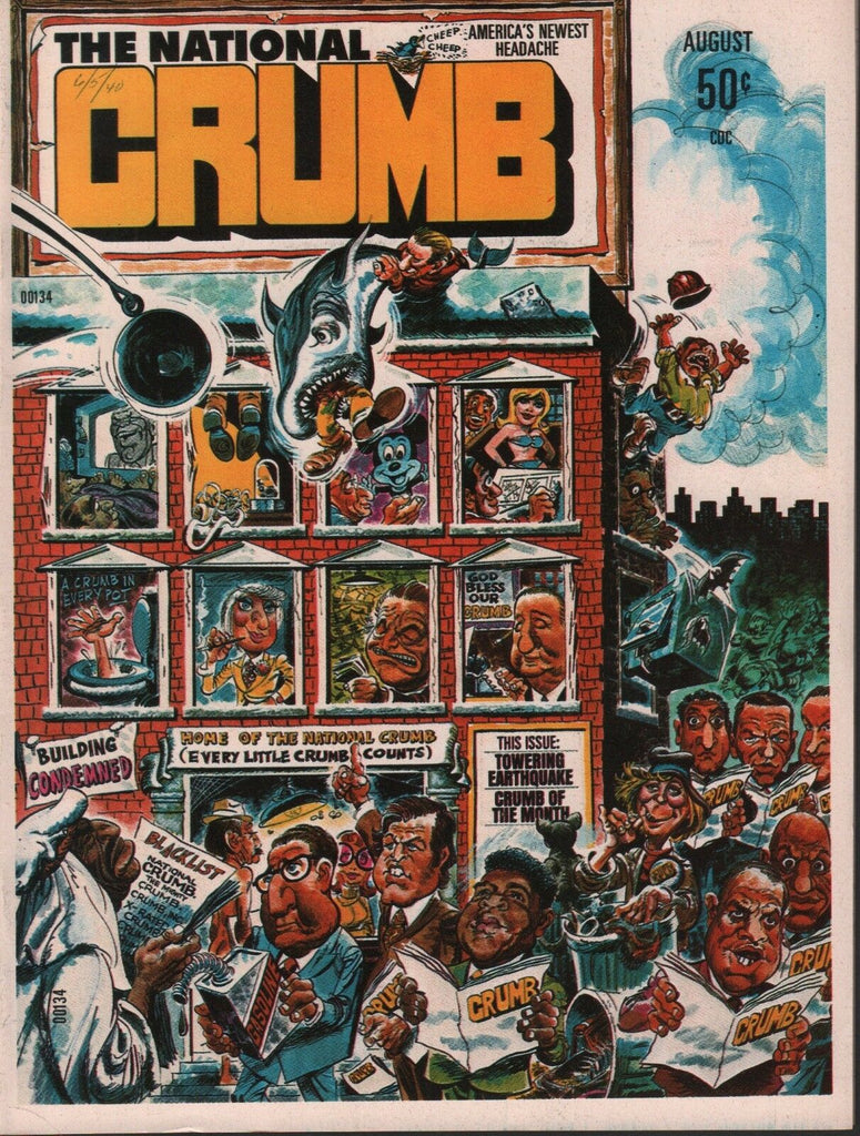 The National Crumb August 1975 #1 Premiere Issue Jerry Grandenetti 061218DBE