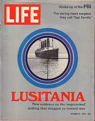 Life Magazine October 13 1972 Birthday Lusitania VG 050316DBE2