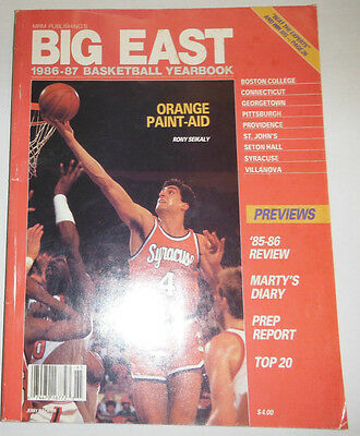 Big East Magazine Rony Seikaly & Marty's Diary 1986-87 090314R2
