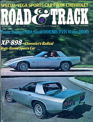 Road & Track Magazine January 1973 XP-898 Vega-Based Sports Car VG 122415jhe