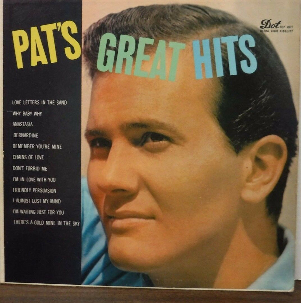 Pat's Greatest Hits Pat Boone 33RPM DLP3071 111116LLE#2