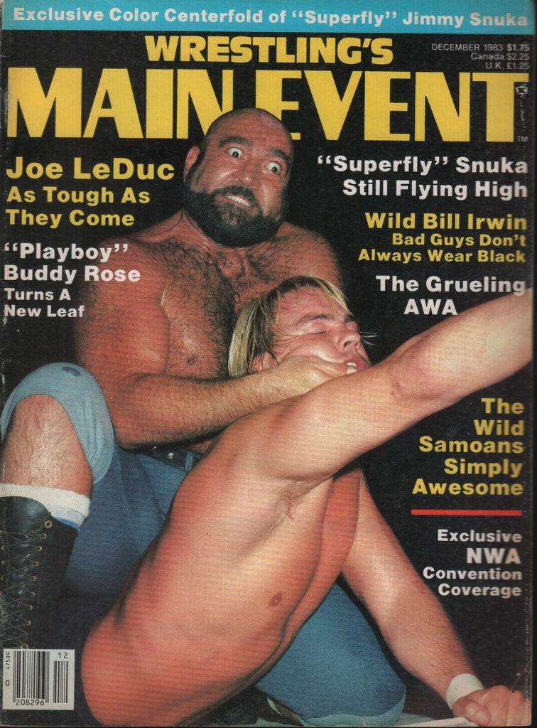 Wrestling's Main Event December 1983 Joe LeDuc Bill Irwin 101518ame3