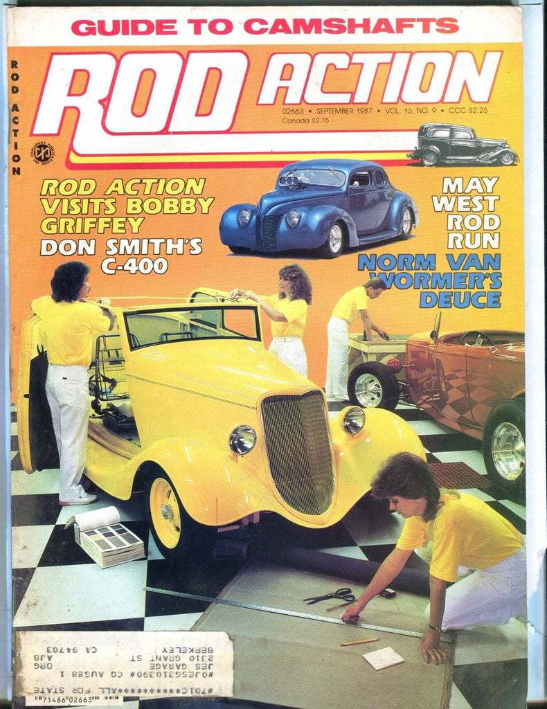 Rod Action Magazine September 1987 Don Smith C-400 EX w/ML 031317nonjhe