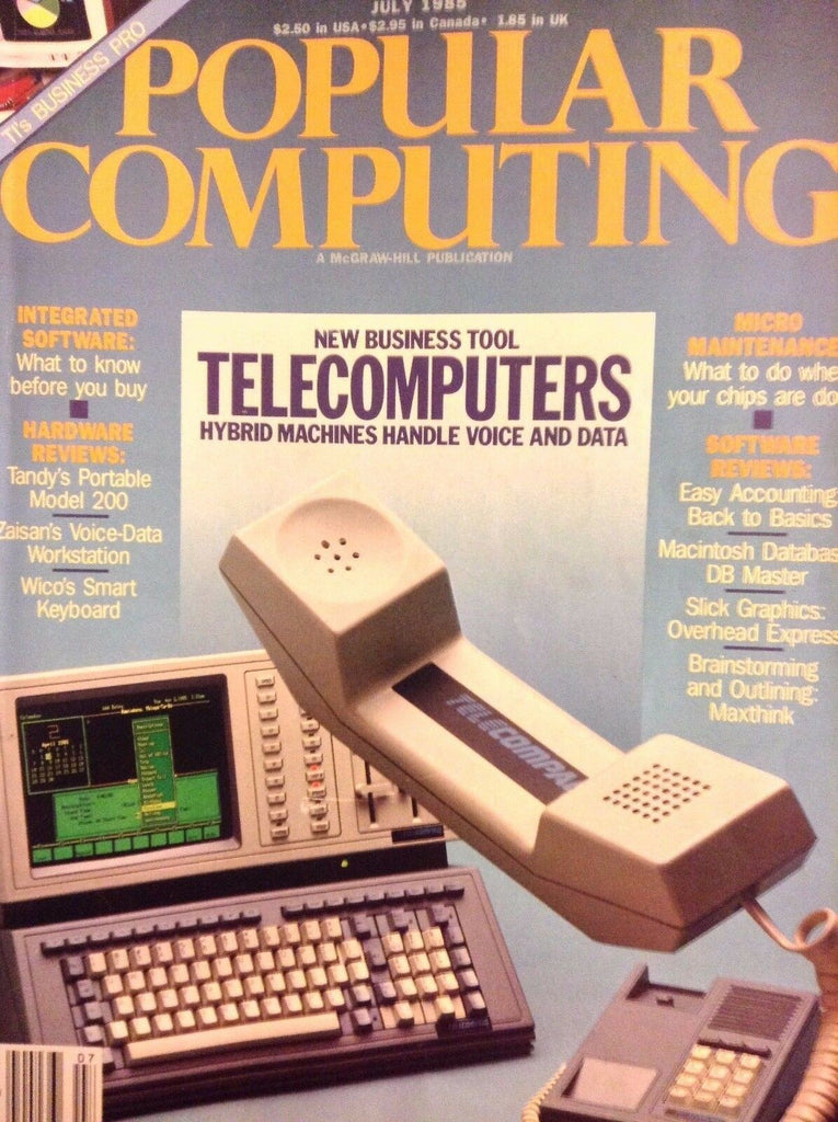 Popular Computing Magazine Telecomputer Hybrids July 1985 121817nonrh