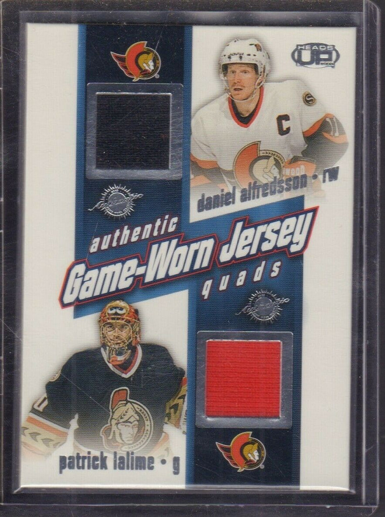 Patrick Lalime Martin Haviat Jersey Quads Pacific Heads Up '03 020619DBCD