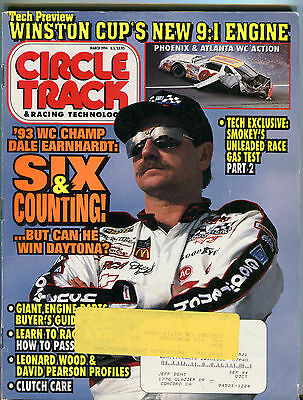 Circle Track & Racing Technology Magazine March 1994 Earnhardt VGEX 052016jhe