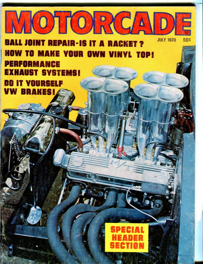 Motorcade Magazine July 1970 Header Section VG No ML 041417nonjhe