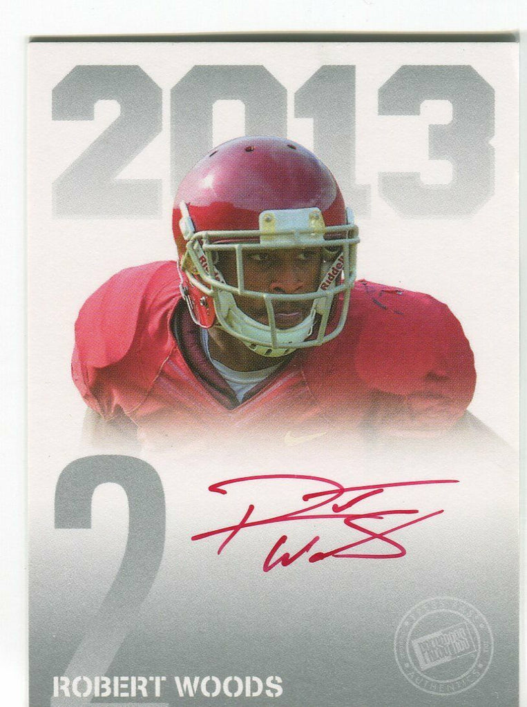 Robert Woods USC Signed Autographed Press Pass 2013 PPS-RW 061919DBCD