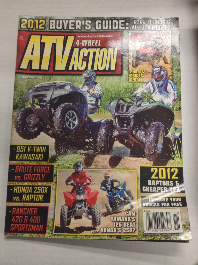 ATV Action Magazine 951 V-Twin Kawasaki & Grizzly November 2011 032617nonR