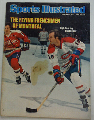Sports Illustrated Magazine Guy Lafleur & Montreal February 1977 NO ML 052315R