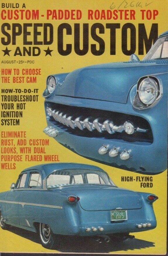 Speed and Custom August 1962 High Flying Ford Alex Walordy 122218DBE