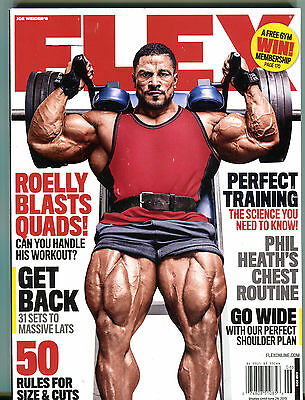 Flex Magazine June 2015 Roelly Blasts Quads! EX 123015jhe