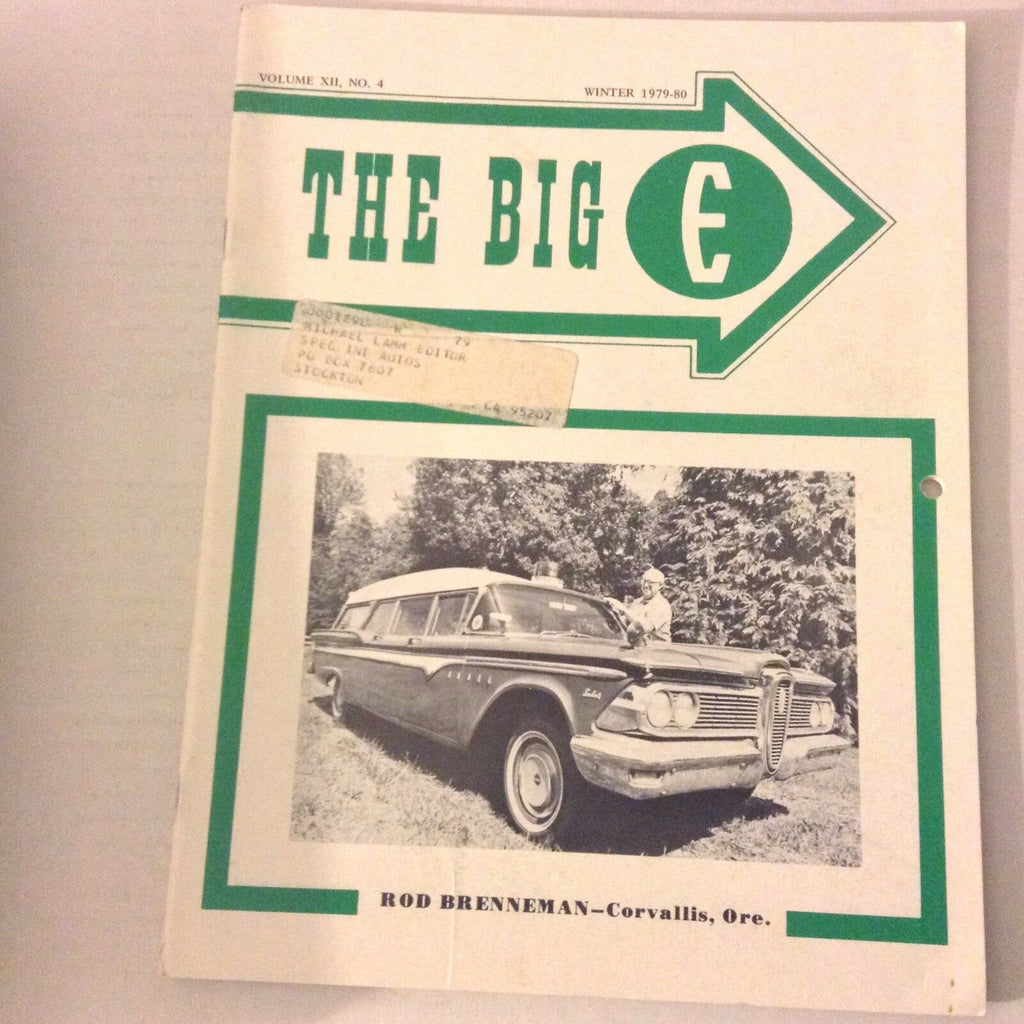 The Big Edsel Magazine Rod Brenneman Corvallis Oregon Winter 1979-80 060217nonrh