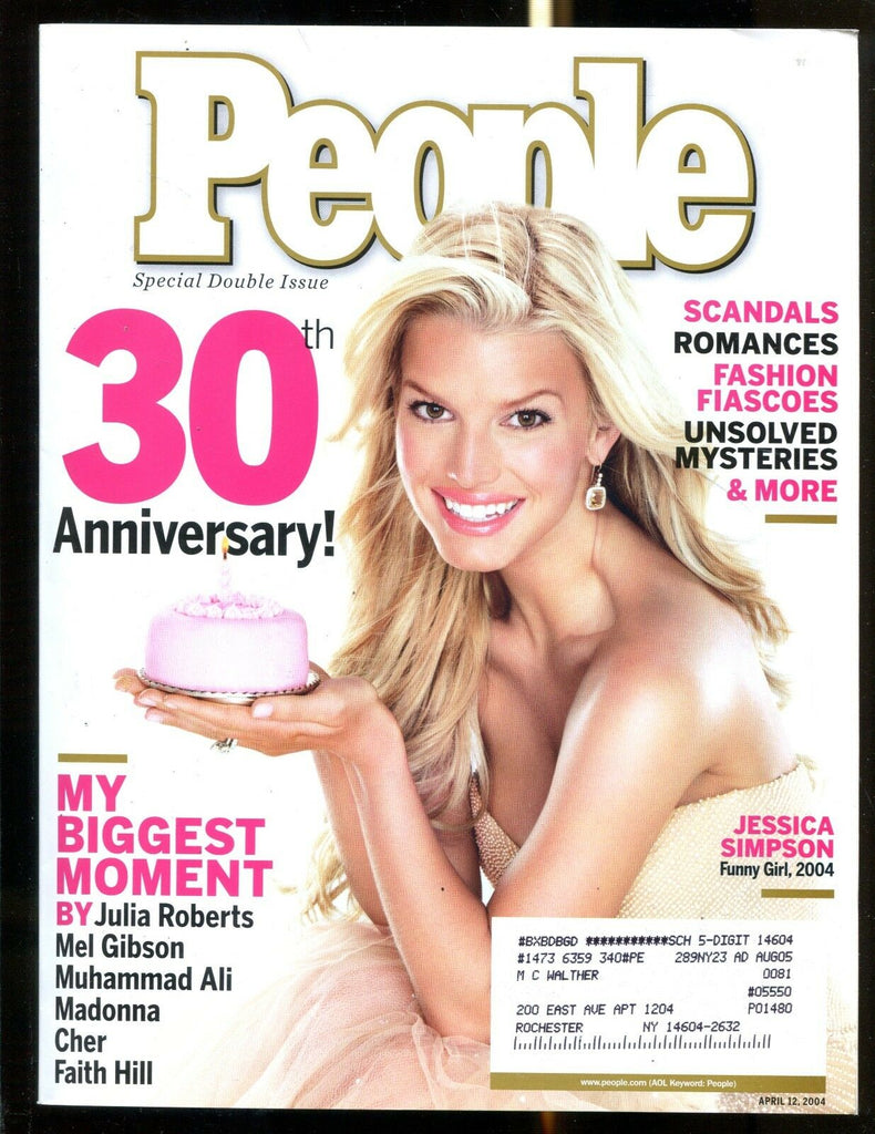 People Magazine April 12 2004 Jessica Simpson EX w/ML 122816jhe