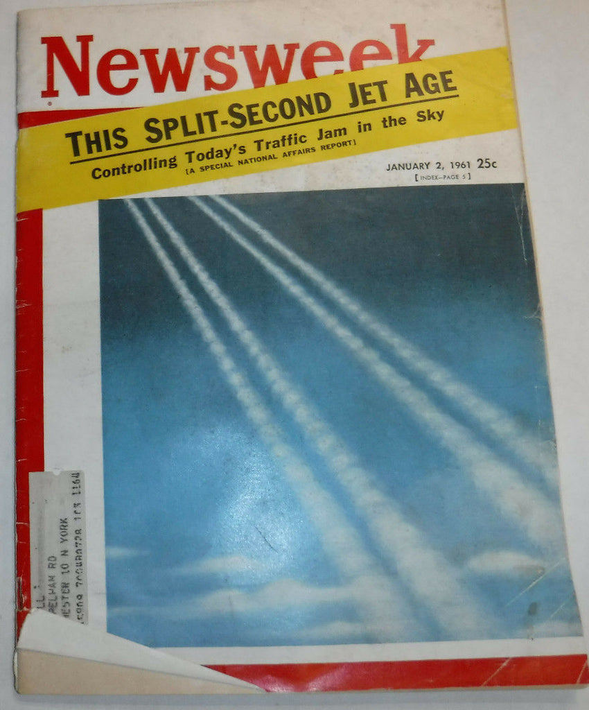 Newsweek Magazine The Split Second Jet Age January 2, 1961 100316R2