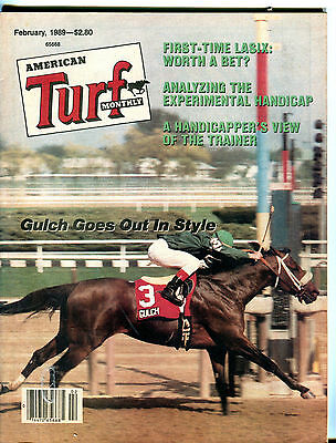 American Turf Monthly February 1989 Gulch Goes Out In Style EX 022616jhe