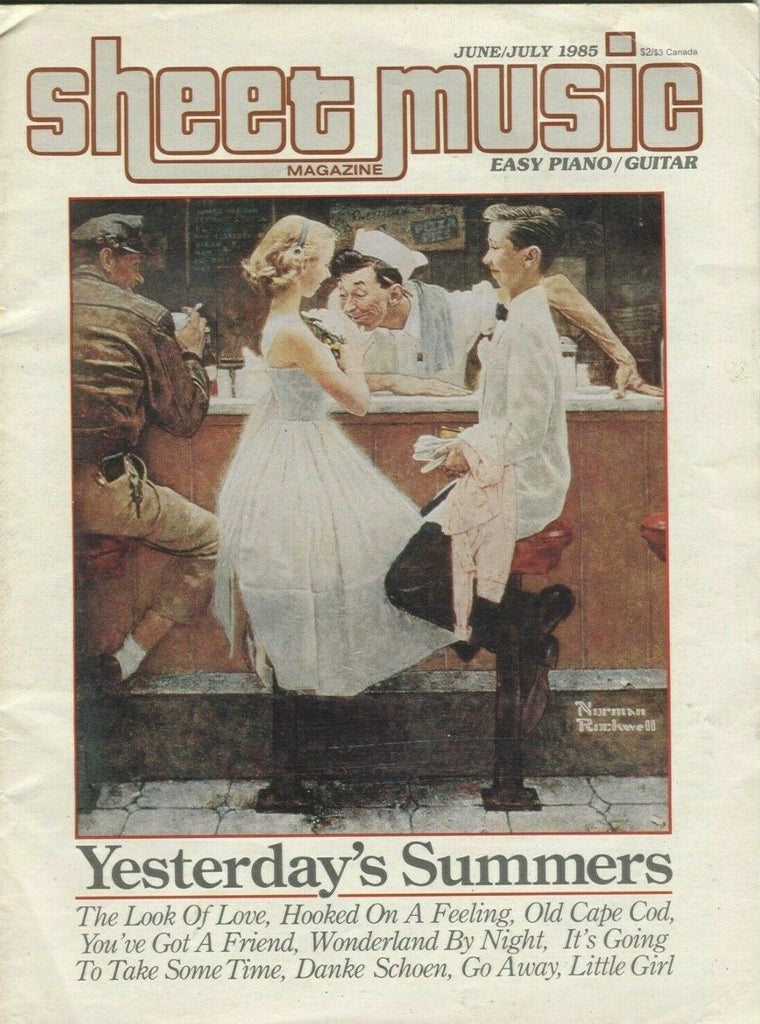 Sheet Music June July 1985 Norman Rockwell Cover 021220DBE