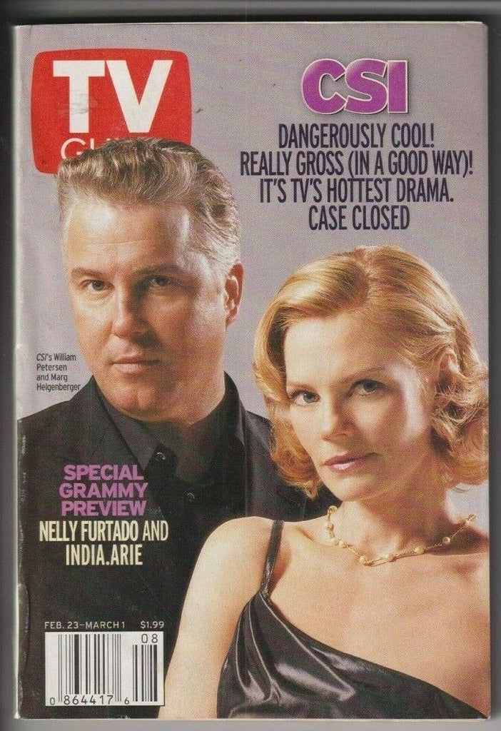 Tv Guide Mag CSI William Petersen Marg Heigenberger Feb/Mar 1, 2002 110119nonr