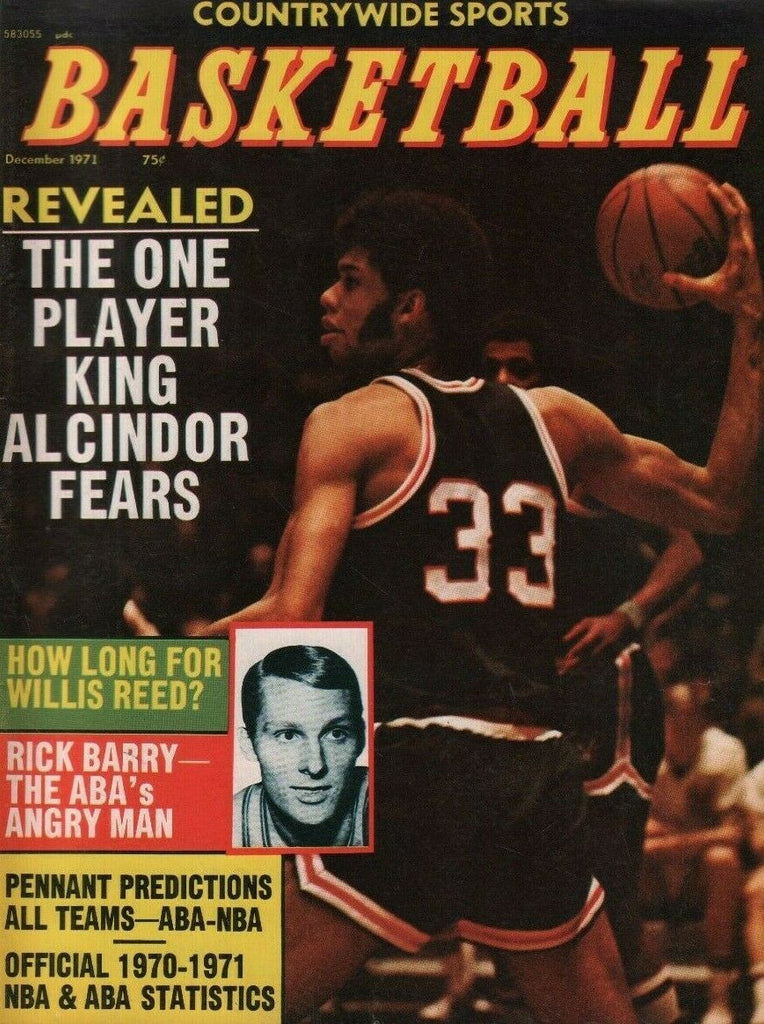 Countrywide Sports basketball December 1971 Lew Alcindor Willis Reed 050619DBE2