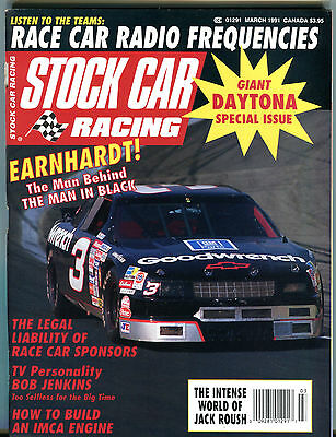 Stock Car Racing Magazine March 1991 Dale Earnhardt Daytona VGEX 020816jhe
