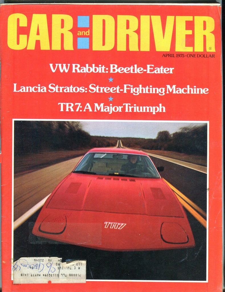 Car And Driver Magazine April 1975 VW Rabbit EX w/ML 050717nonjhe