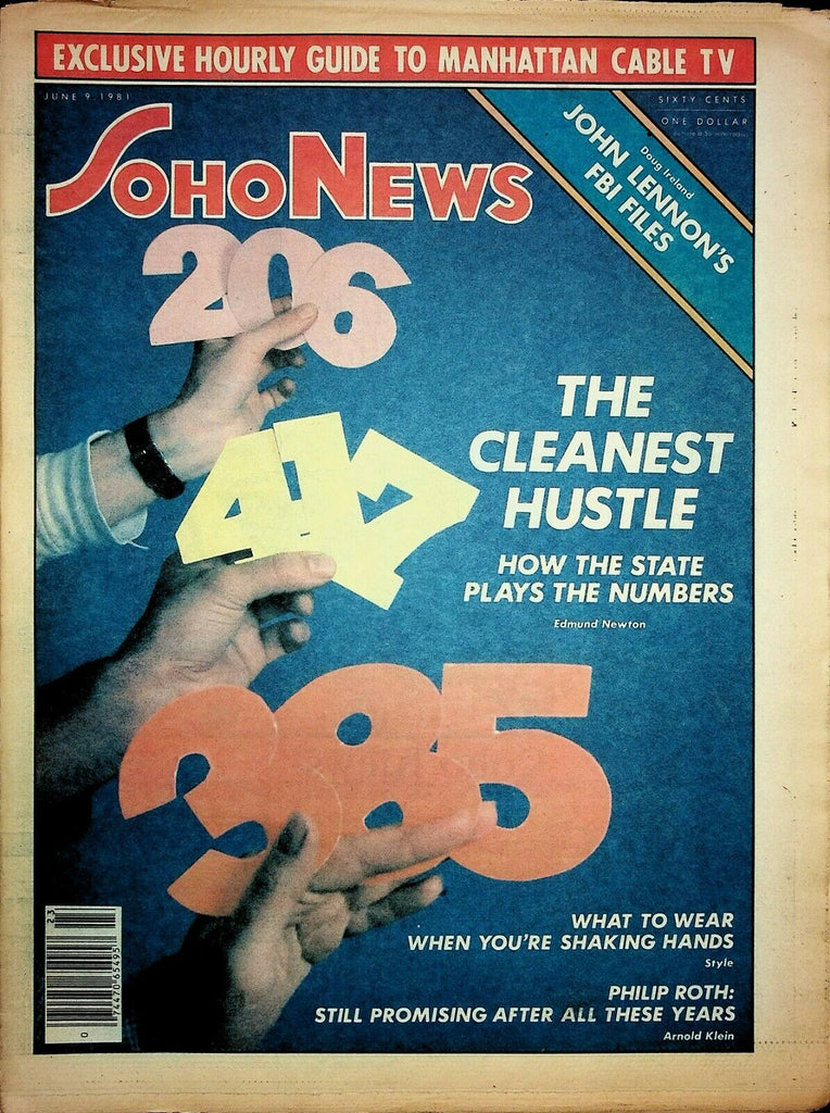 Soho News NYC June 9 1981 John Lennon Philip Roth 091120ame
