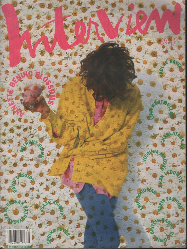 Interview Magazine May 1991 Annette Bening Blossoms Anthony Quinn 111518AM