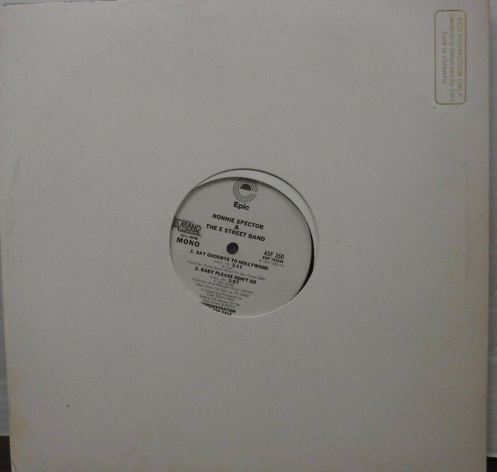 Ronnie Spector & The E Street Band 33RPM MONO DEMO ASF350 121016LLE