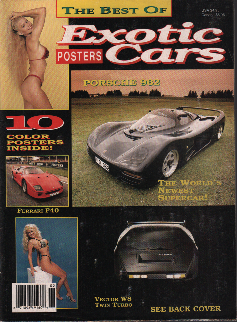 The Best of Exotic Cars Posters #2 August 1991 Ashley Communications 071720AME