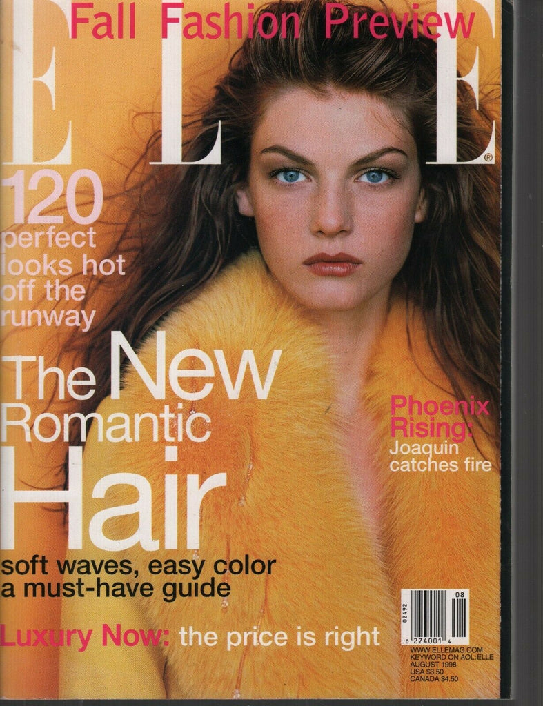 Elle Vintage Fashion Magazine August 1998 Angela Lindvall 092619AME