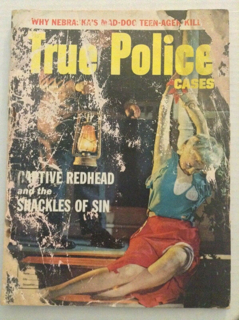 True Police Cases Mag Captured Redhead Of Sin May 1958 072619nonrh